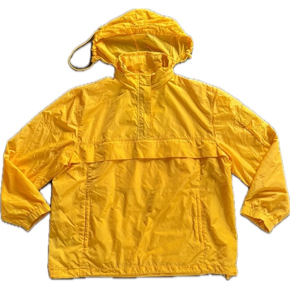 Lauren Ralph Lauren Windbreaker Hooded Jacket Yellow Medium - Picture 1 of 10